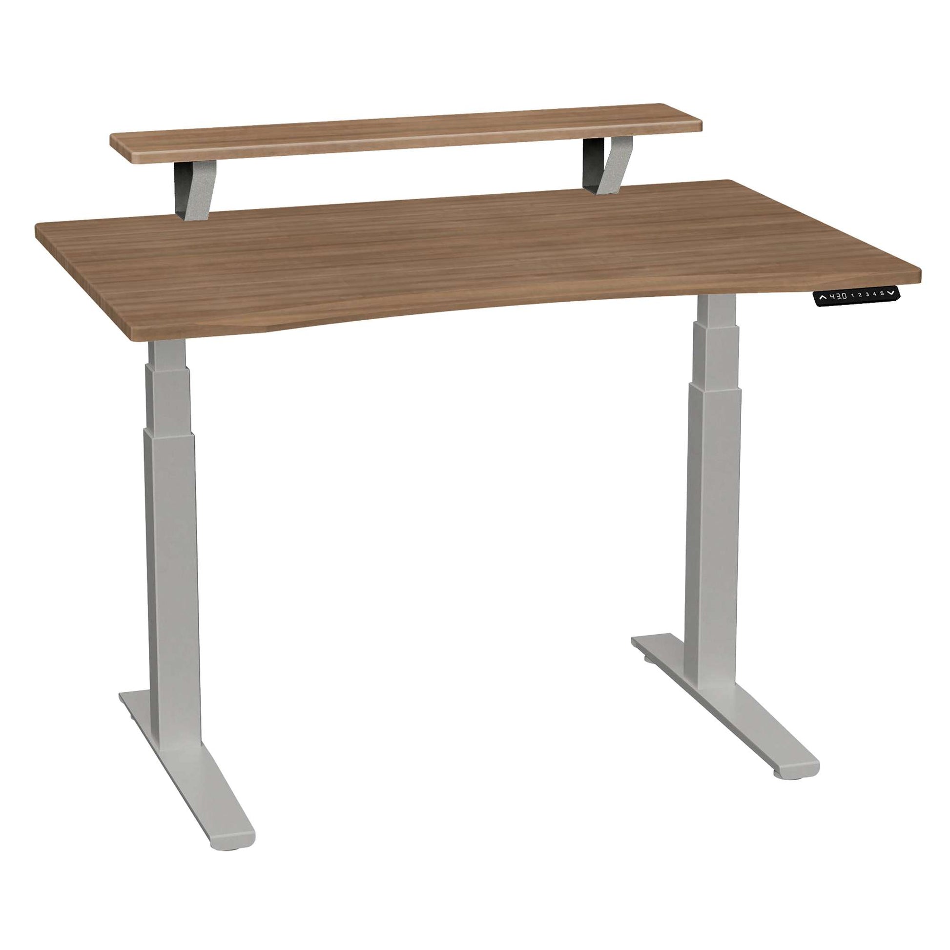 SmartMoves 48 in. Premium Desk w/ Elevated Shelf and Adjustable Height Base