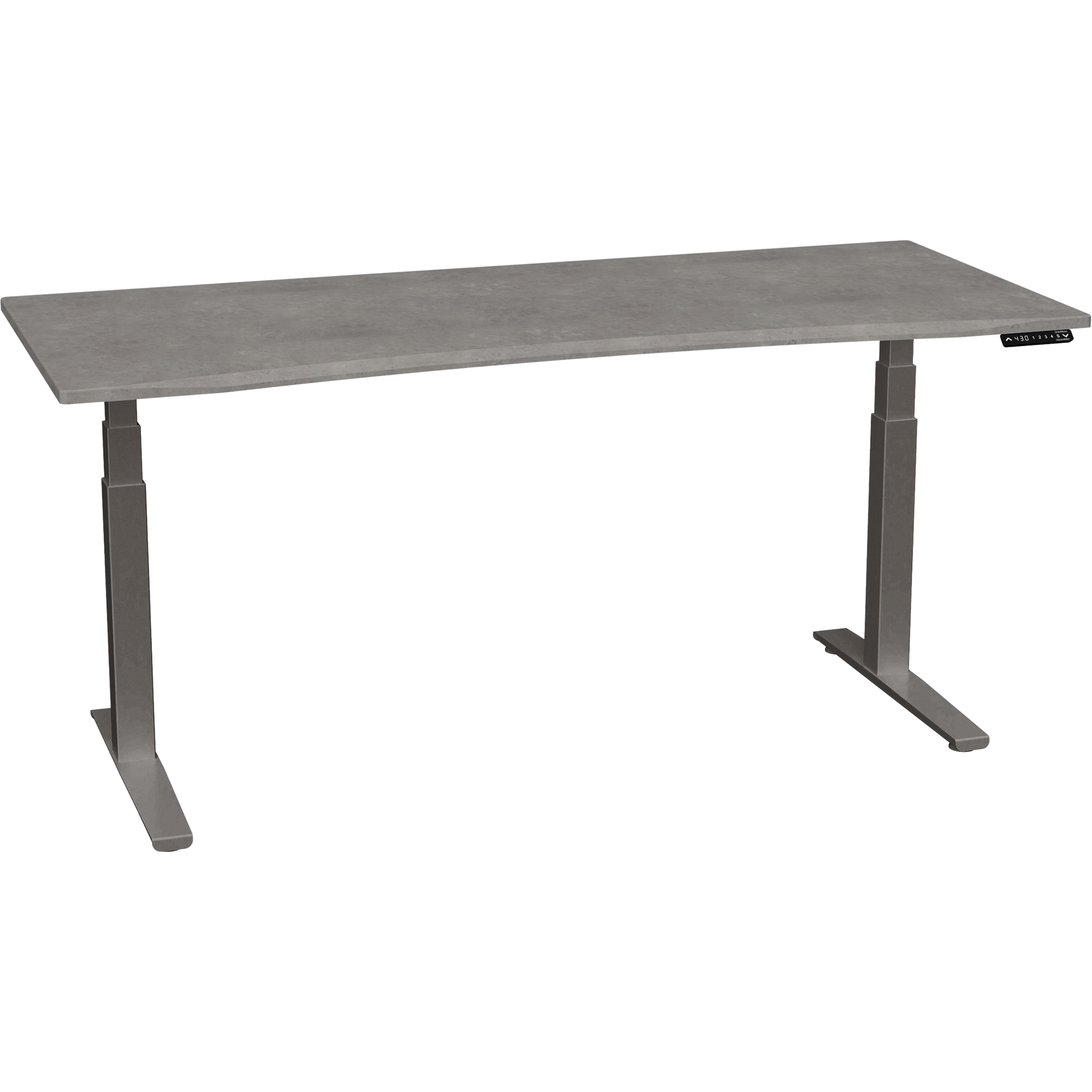 Bureau haut de gamme SmartMoves de 72 po et base réglable en hauteur