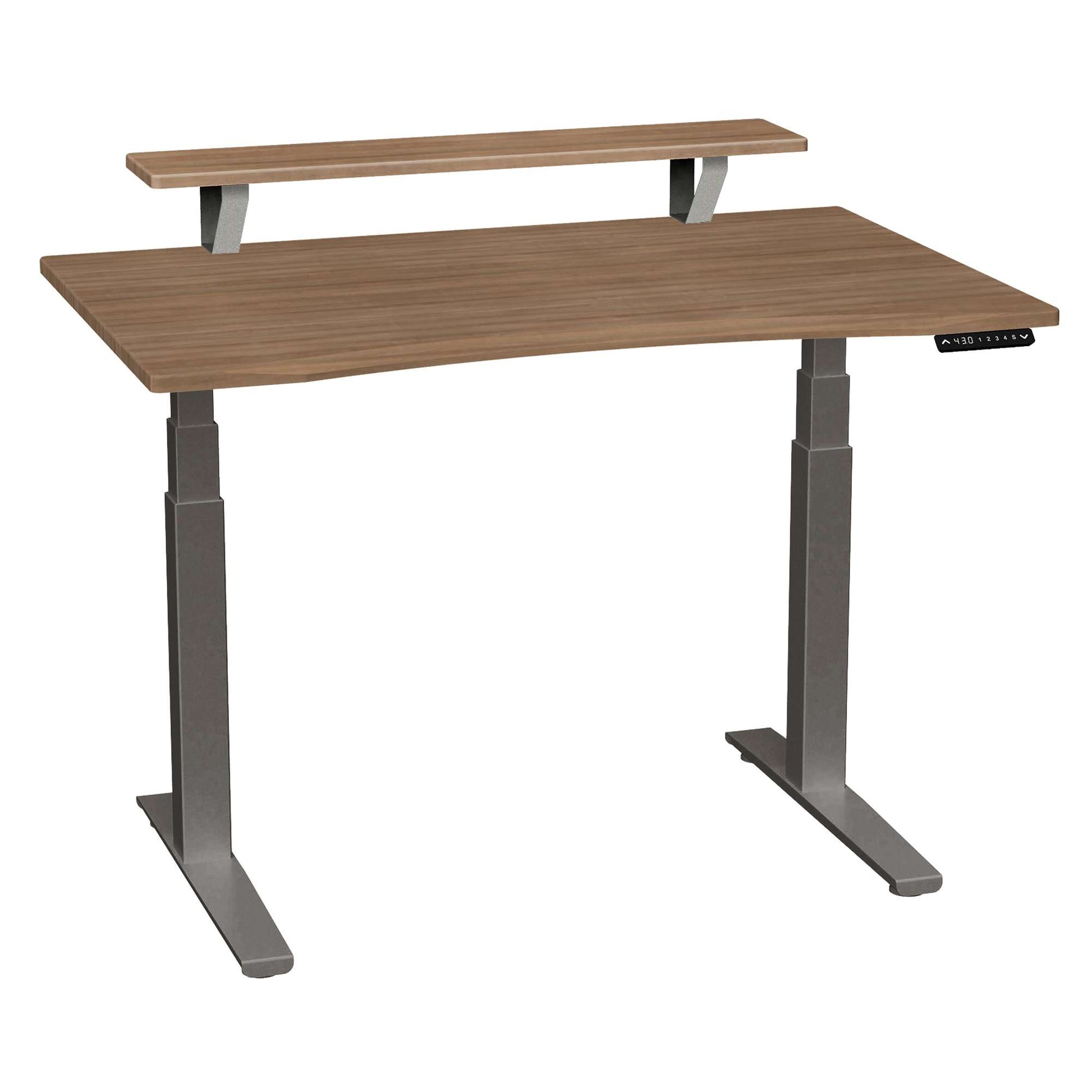 SmartMoves 48 in. Premium Desk w/ Elevated Shelf and Adjustable Height Base