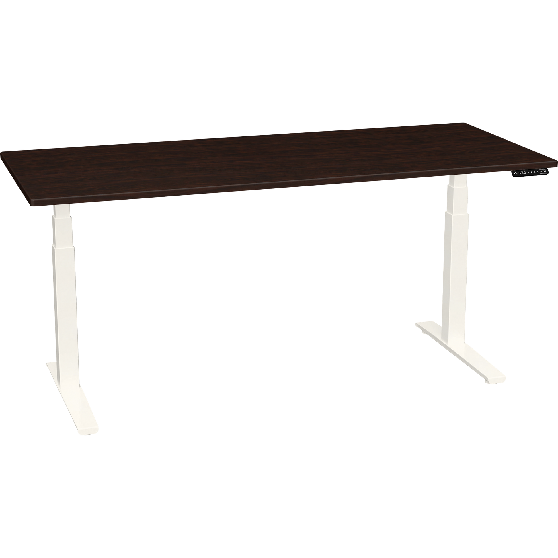 Bureau haut de gamme SmartMoves de 72 po et base réglable en hauteur
