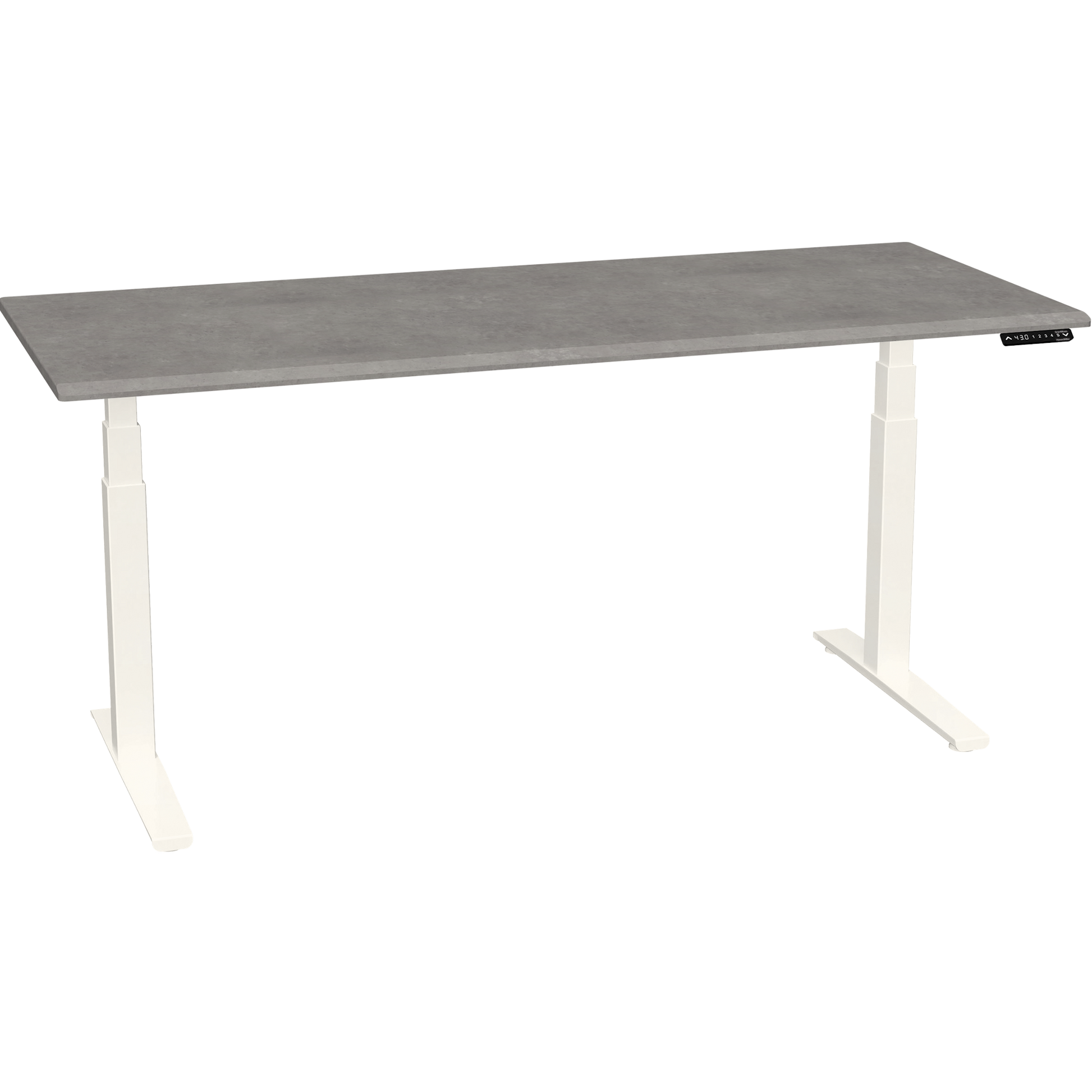 Bureau haut de gamme SmartMoves de 72 po et base réglable en hauteur