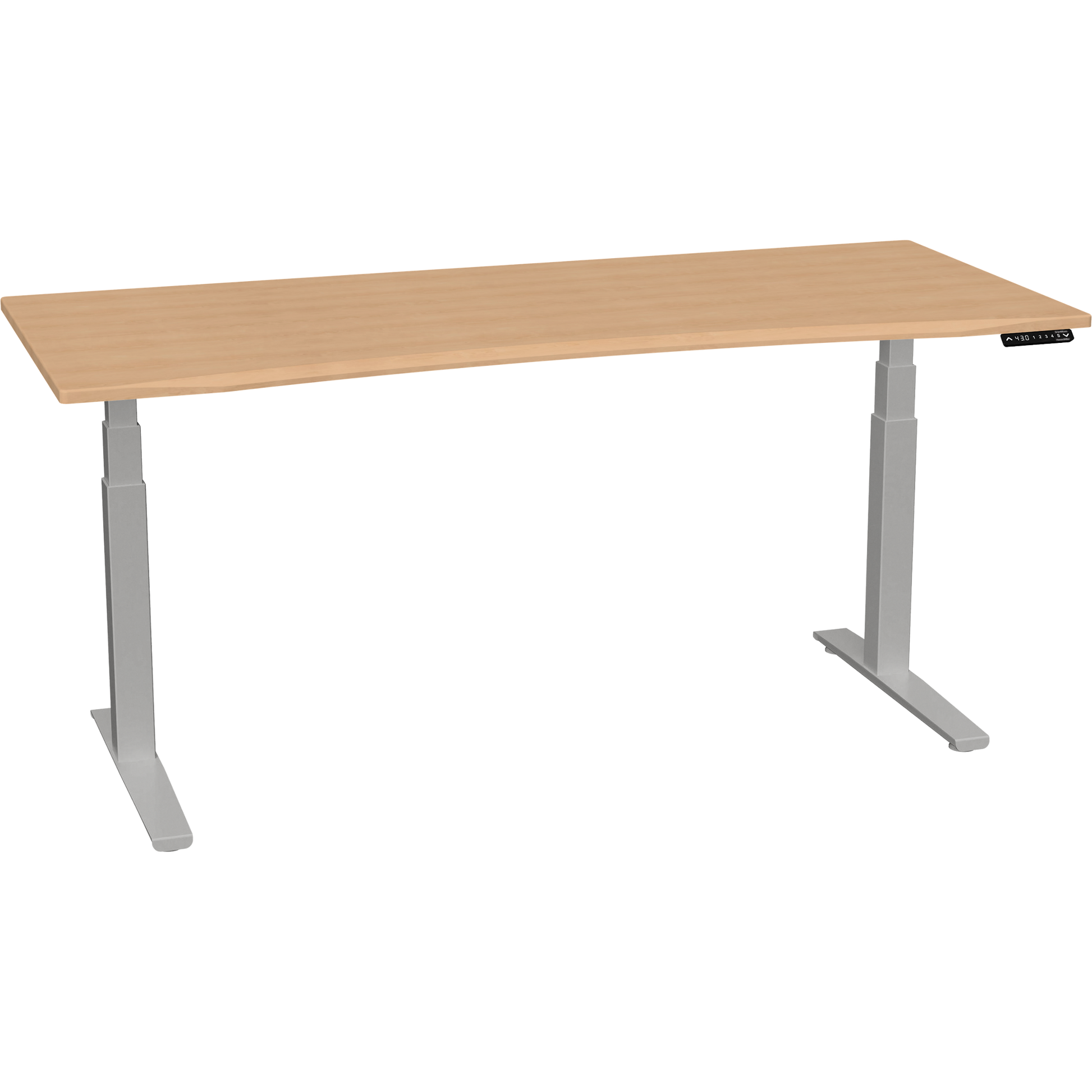 Bureau haut de gamme SmartMoves de 72 po et base réglable en hauteur